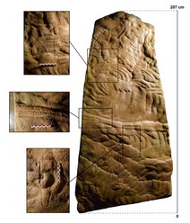 France - Une grande stèle anthropomorphe décorée découverte à Chamigny en Seine-et-Marne - Entretien croisé avec Rosalie Jallot et Jules Masson Mourey, archéologues (Archeologia.be, 22 septembre 2020)